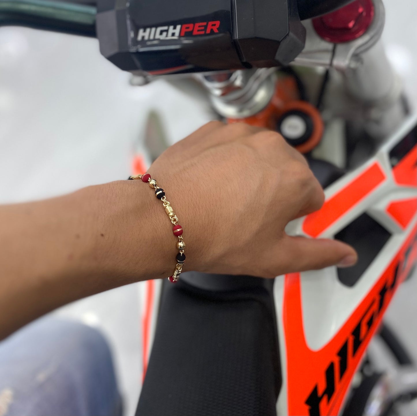 Pulsera rústica con neopreno