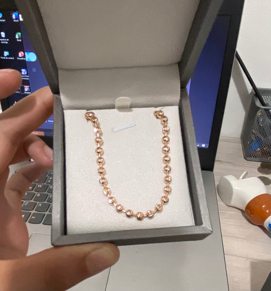 Tobillera militar diamantada