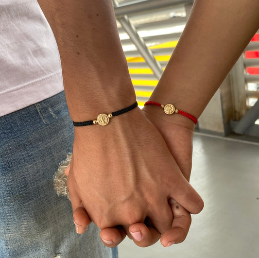 Pulseras san Benito con balín 4mm