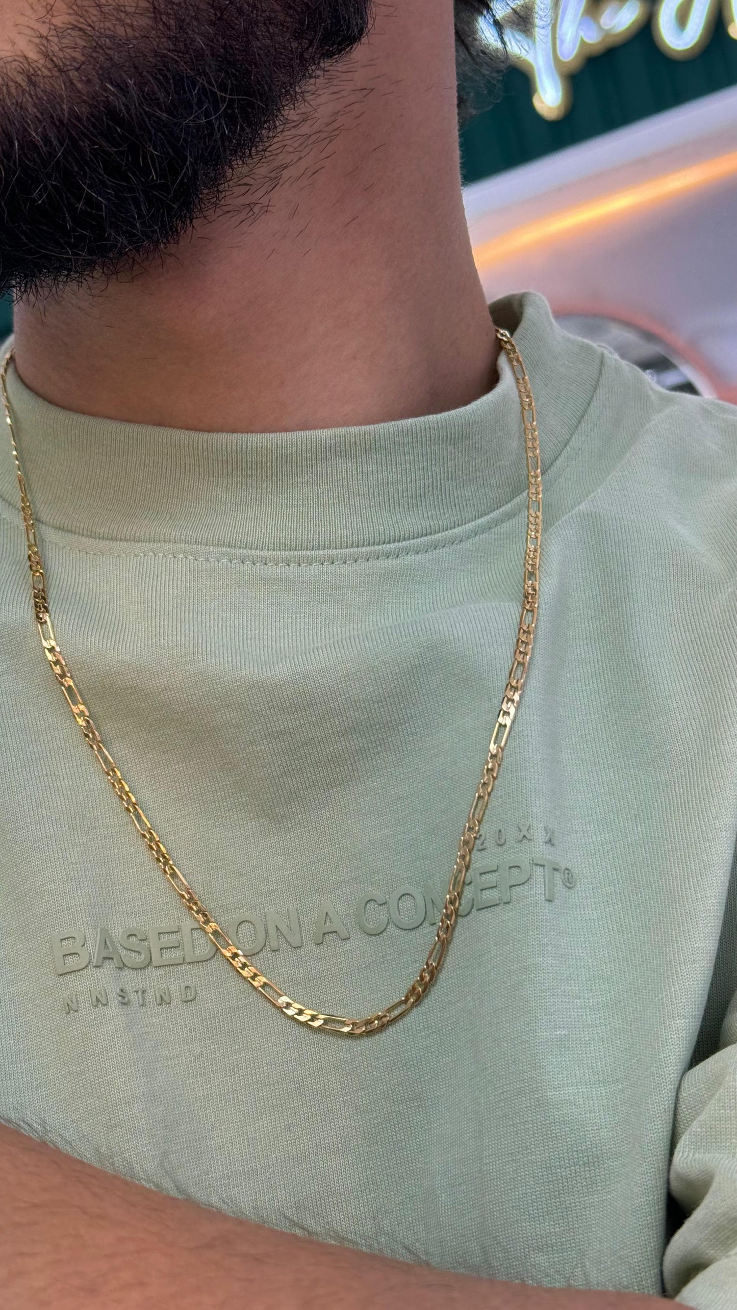 Cadena Cartier plana