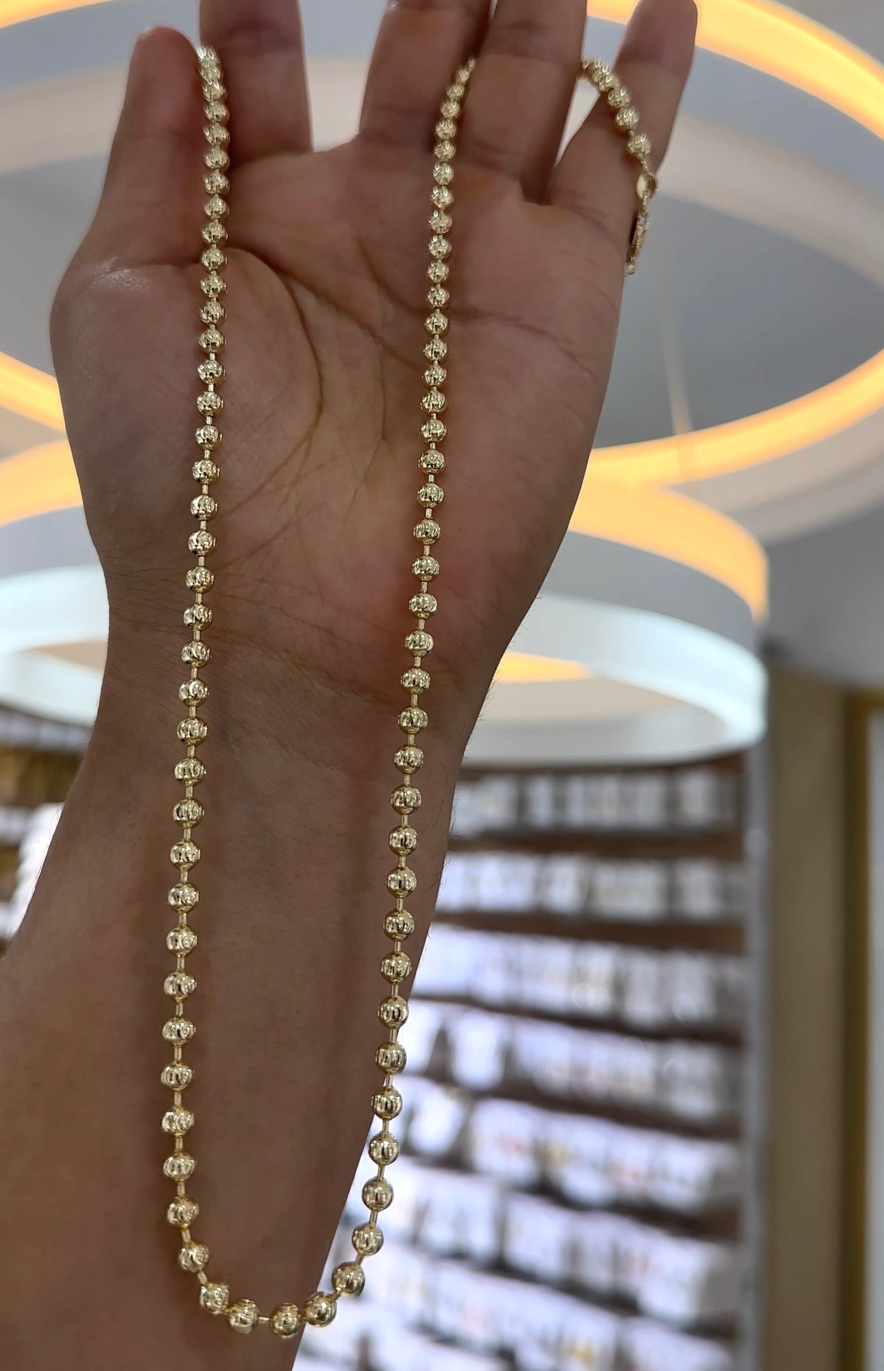 Militar diamantada oro amarillo 65cm