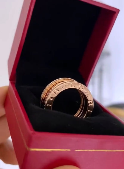 Argolla Bvlgari dimantada oro rosa