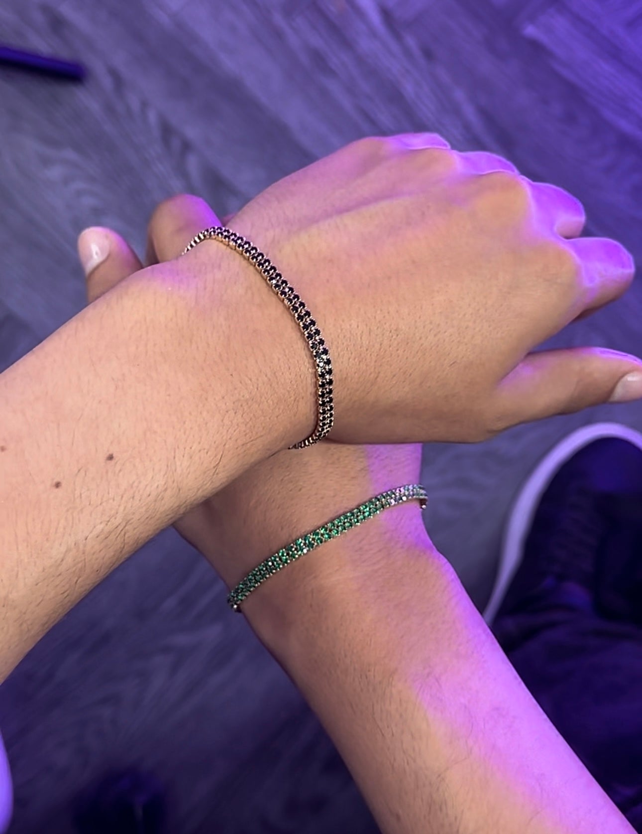Pulsera tenis doble carril